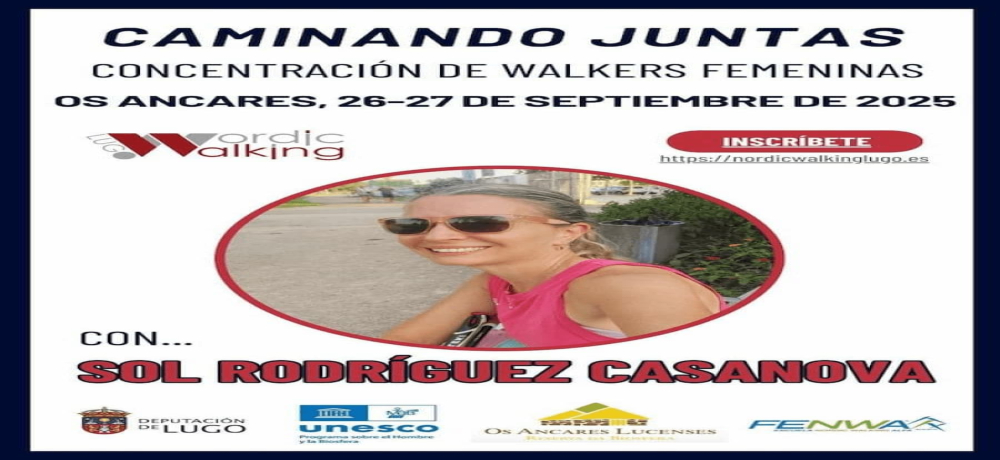 Nordic Walking femenino en el corazón de los Ancares